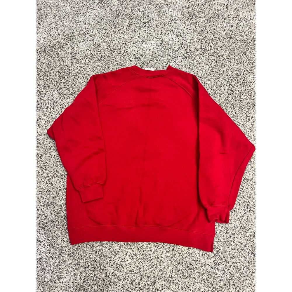 Disney Store Winnie the Pooh Poohs Snowy Days Red Sweatshirt Size Medium Vintage - Picture 10 of 11